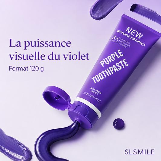 Dentifrice violet IVISMILE 3X – 120 g