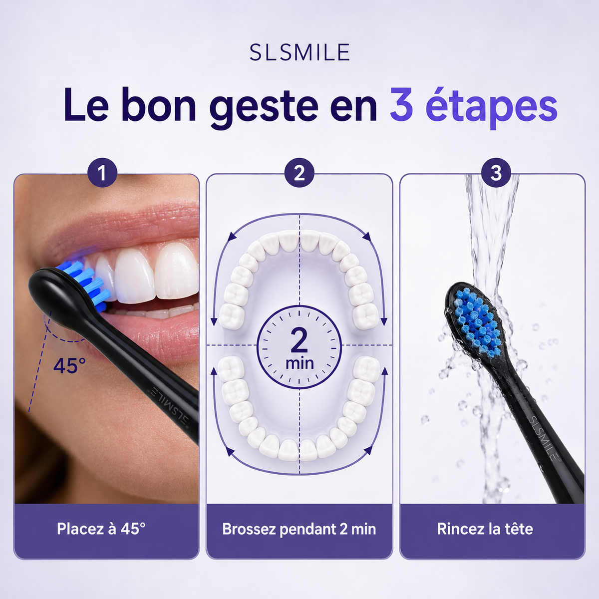 Brosse électrique LED