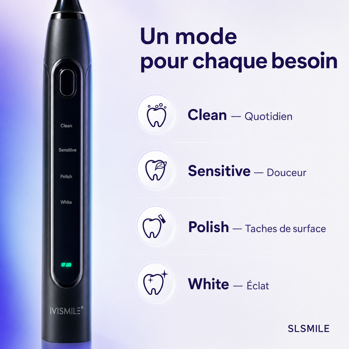 Brosse électrique LED