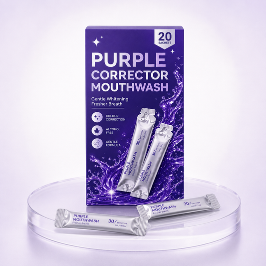 Bain de Bouche Correcteur Violet – 20 Sachets Éclat