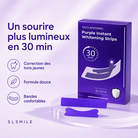 Bandes Blanchissantes Violettes – Résultat en 30 min