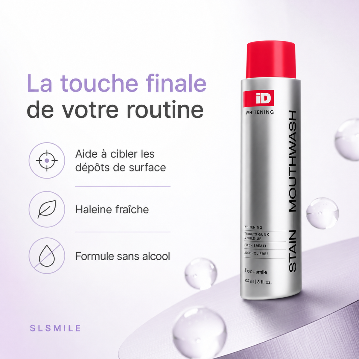 Bain de bouche iD IVISMILE – 237 ml