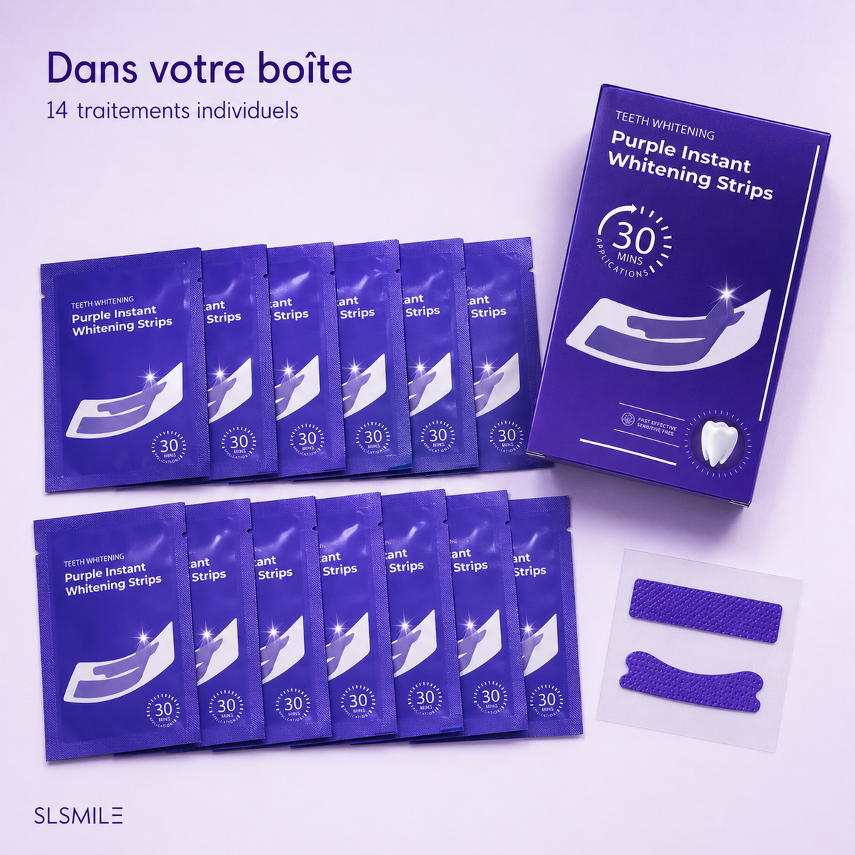 Bandes Blanchissantes Violettes – Résultat en 30 min